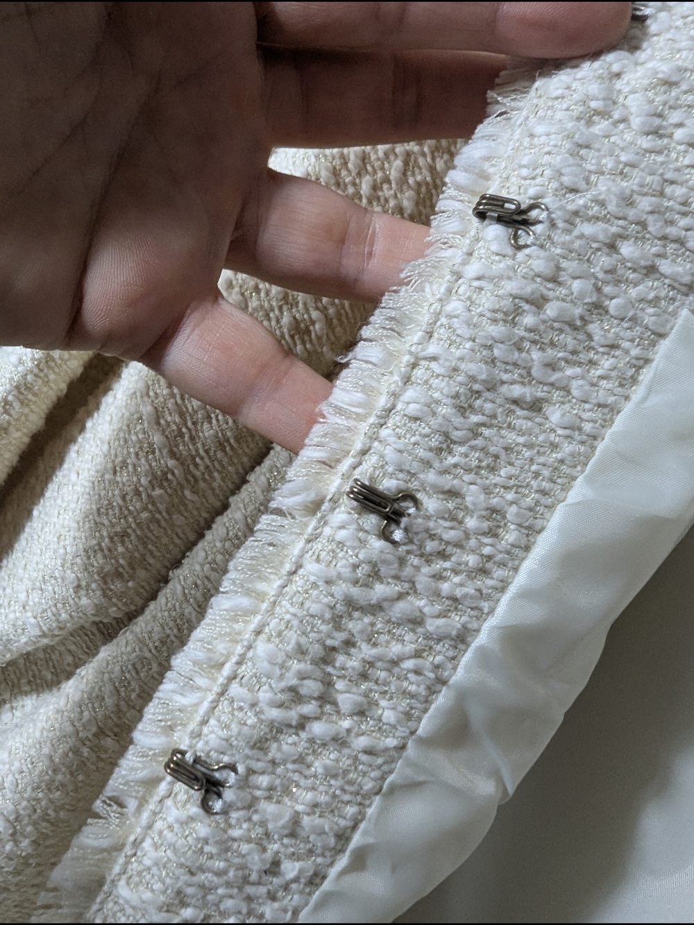 Ruby Rd. Cream Textured Open-Front Bouclé Jacket - Picture 4 of 7